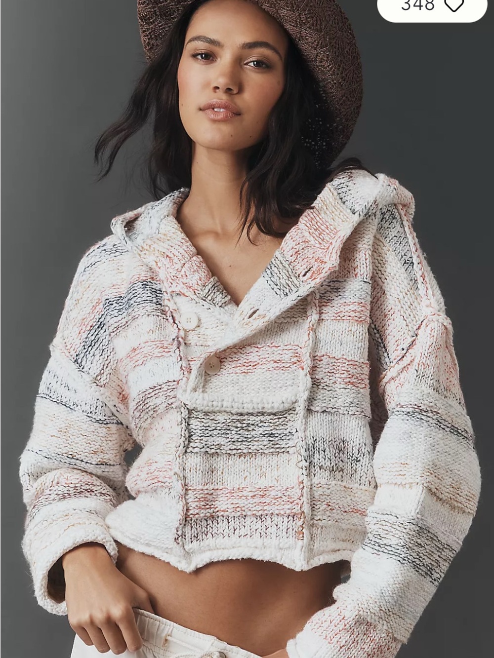 NWT Sold Out Pilcro Long Sleeve Crop Hoodie